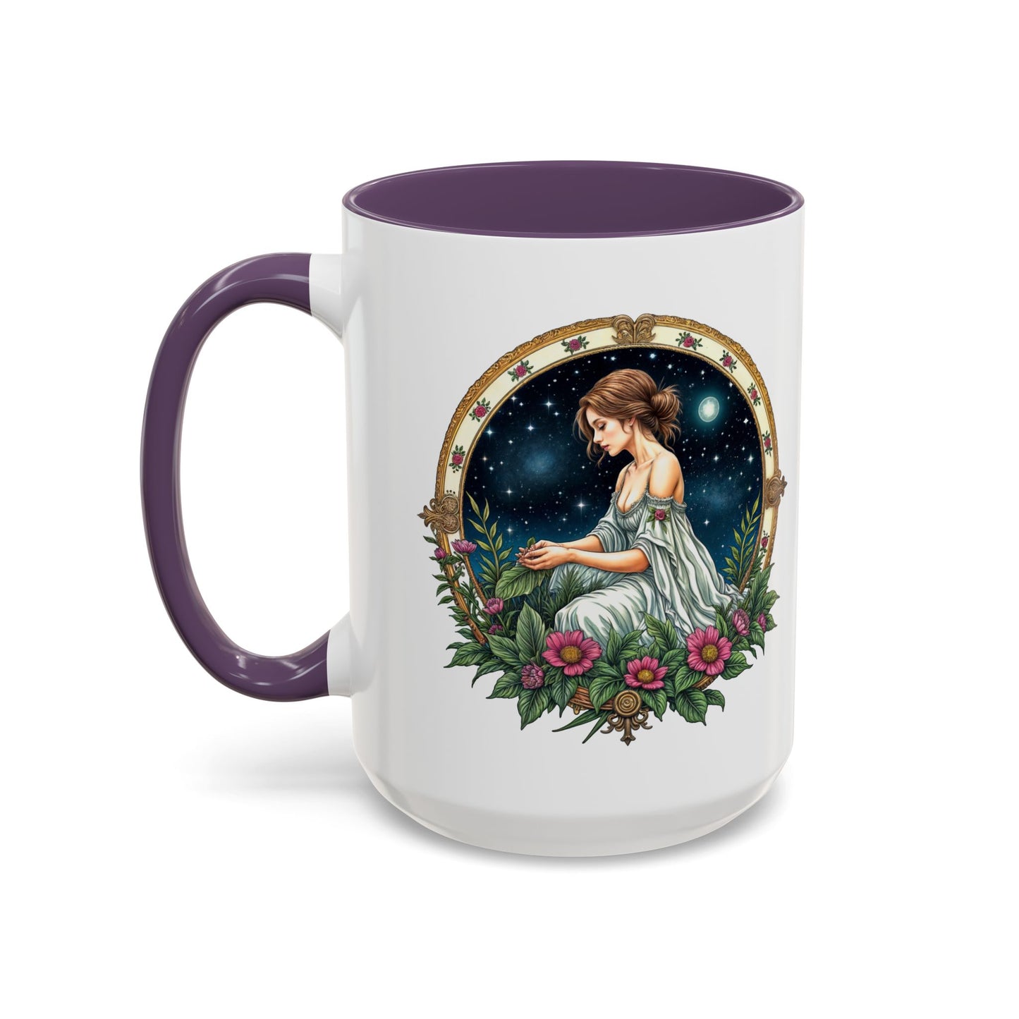 Virgo Zodiac Coffee Mug with Inspirational Quote and Smart QR Code Elegant Astrology Gift Unique Horoscope Mug for Virgo Lovers