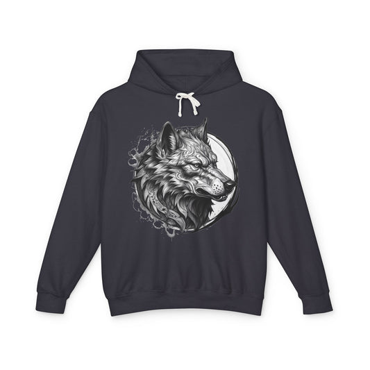Wolf Wild Motivation - Lightweight Hoodie
