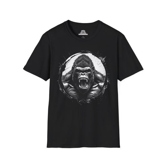 T-Shirt - Gorilla Roar Motivation Unisex Softstyle Tee