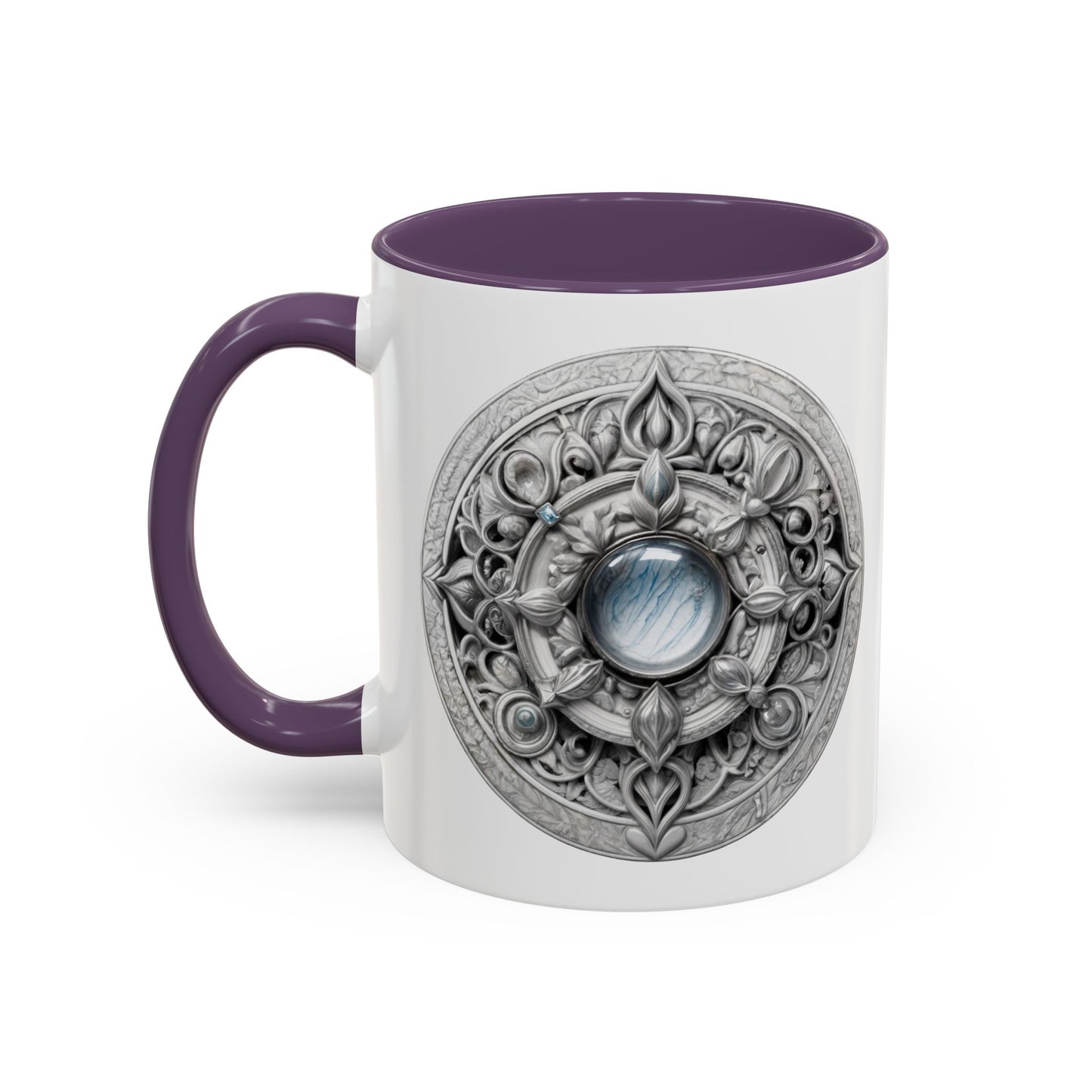 Moonstone Gemstone Coffee Mug with Empowering Quote and QR Code Perfect for Mystics and Creative Spirits Beautiful Crystal Lovers