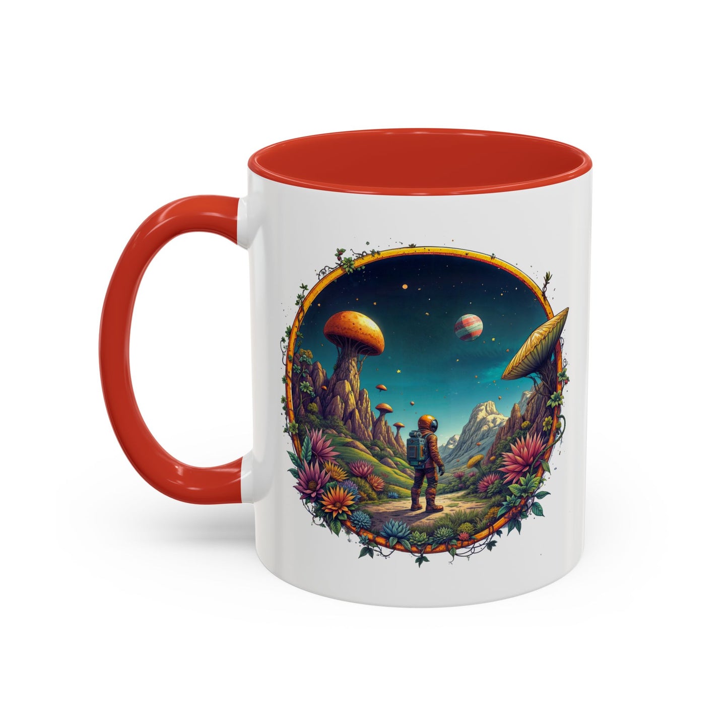 UFO Coffee Mug with Space Navigation Astronomy Quotes - for Stargazers Who Love Unique Gifts Funny Space Humor and Jokes QR Code Quote Video