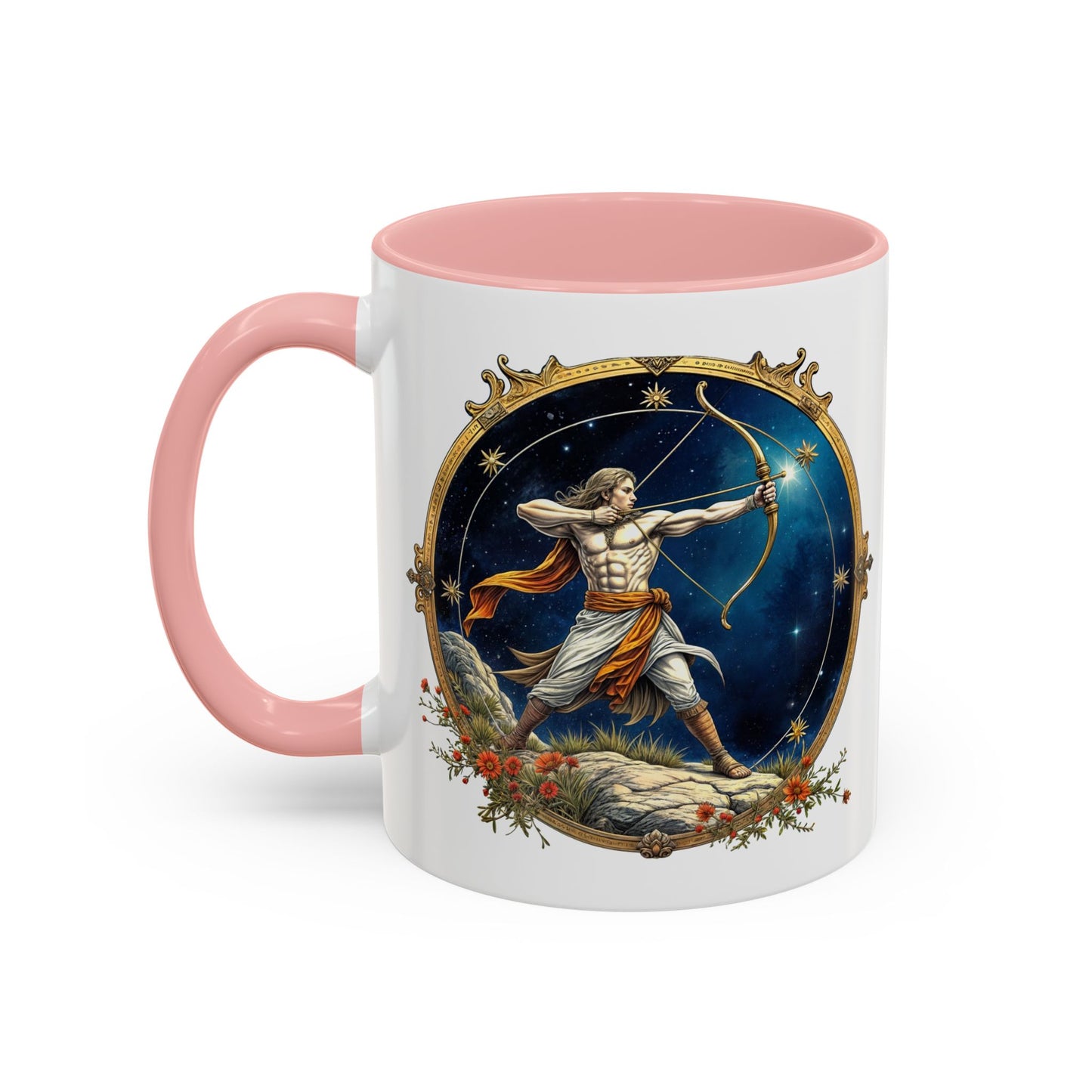 Sagittarius Zodiac Coffee Mug with Inspirational Quote and Smart QR Code Adventurous Astrology Gift Horoscope Mug for Sagittarius Fans