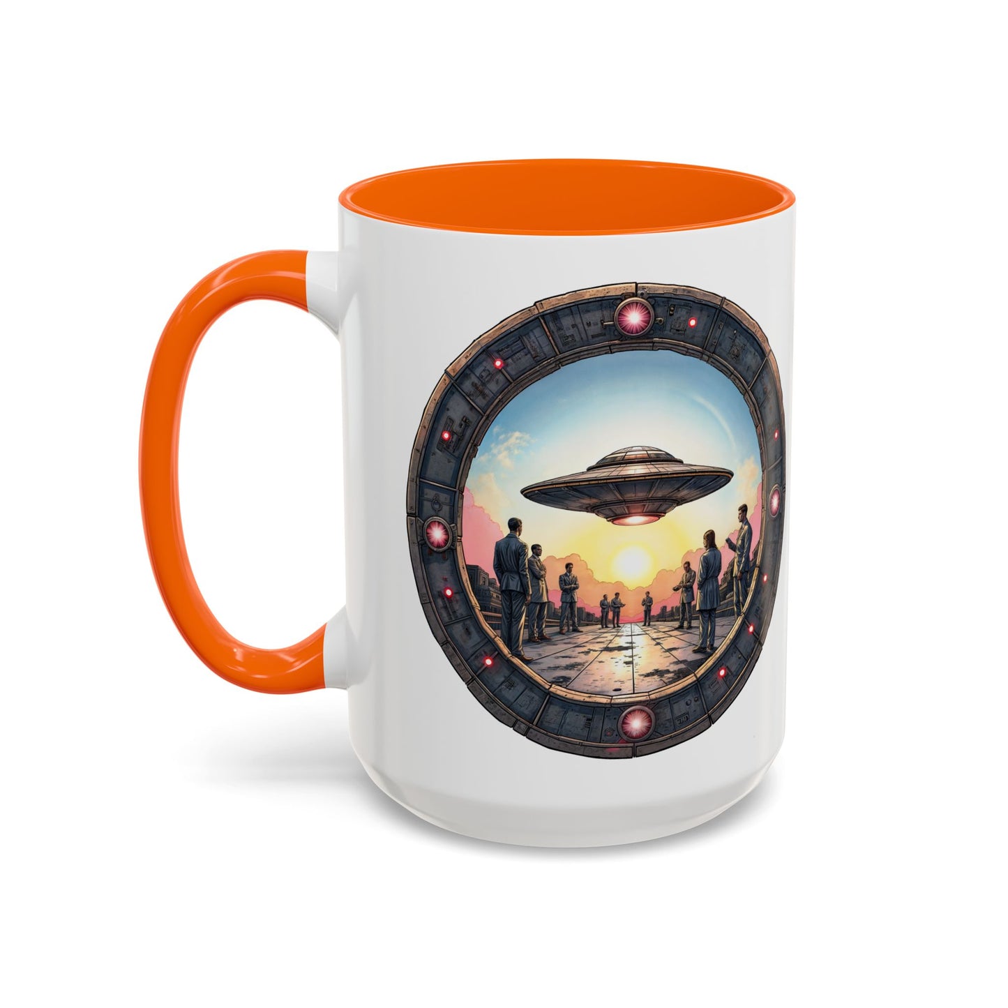 UFO Coffee Mug with Funny Conspiracy Theory Quotes for Enthusiasts Who Enjoy Mysterious Area 51 Humor Unique Gift Ideas QR Code Quote Video