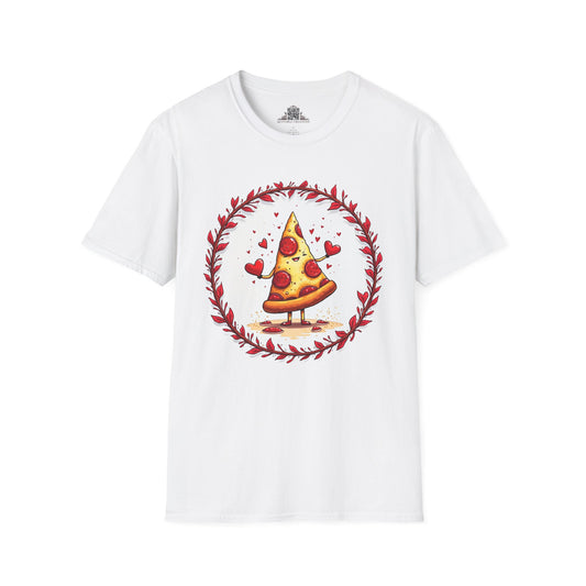 Pizza Love at First Bite - Softstyle Tee T-Shirt