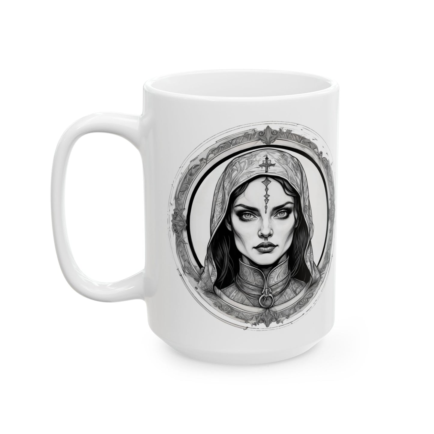 Morgana Inspirational Quote Coffee Mug with QR Code (11, 15oz)