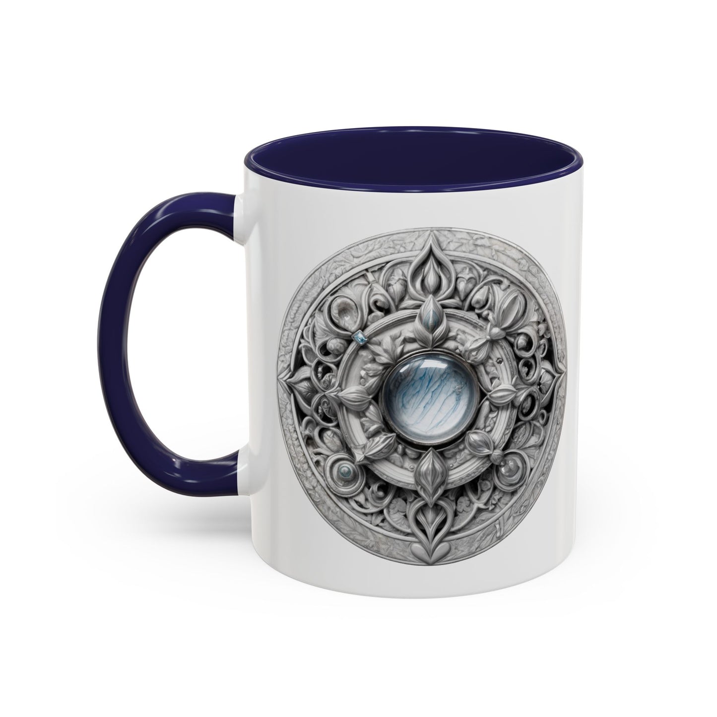 Moonstone Gemstone Coffee Mug with Empowering Quote and QR Code Perfect for Mystics and Creative Spirits Beautiful Crystal Lovers