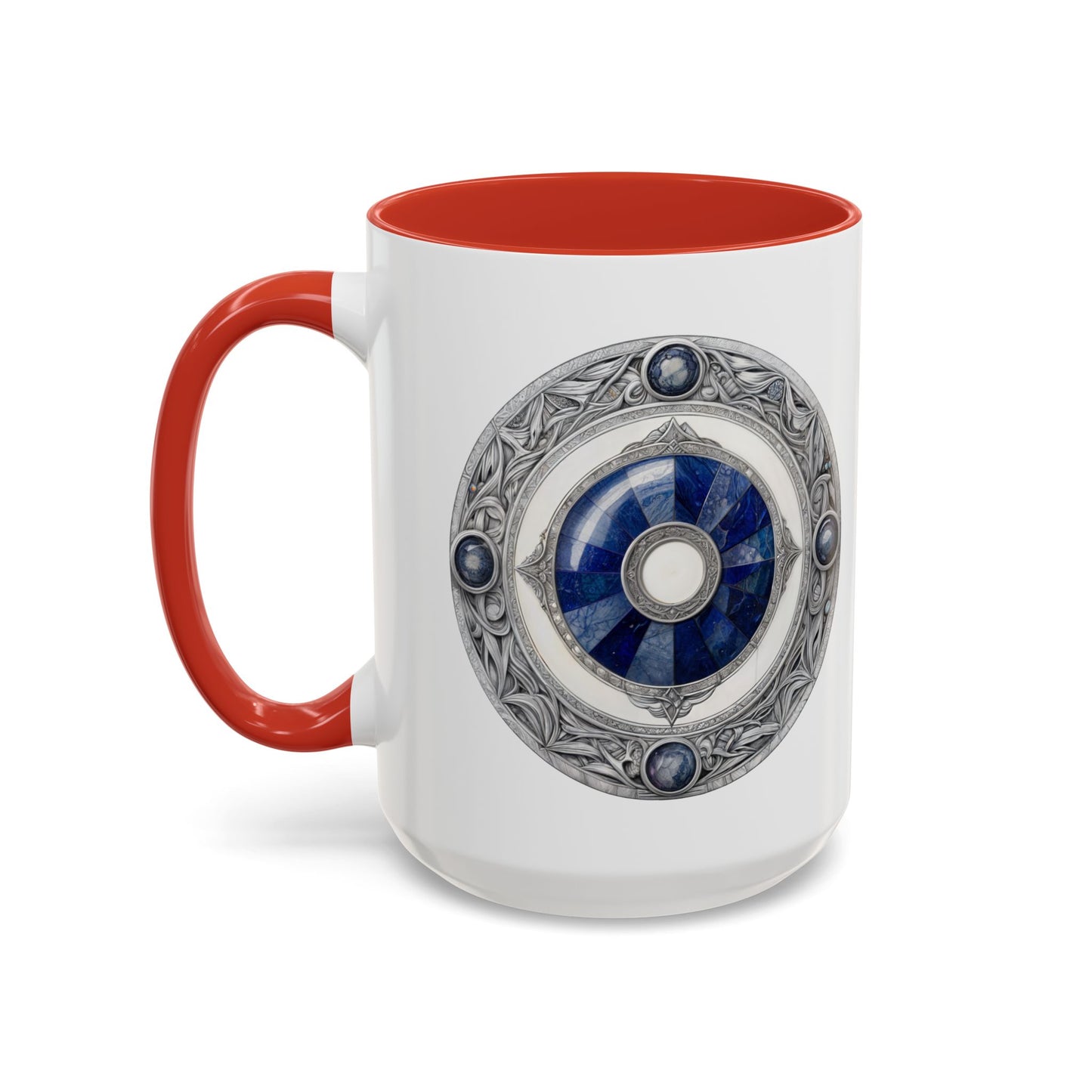 Lapis Lazuli Gemstone Mug with Inspirational Quote and QR Code Perfect for Dreamers Spiritual Seekers and Crystal Lovers