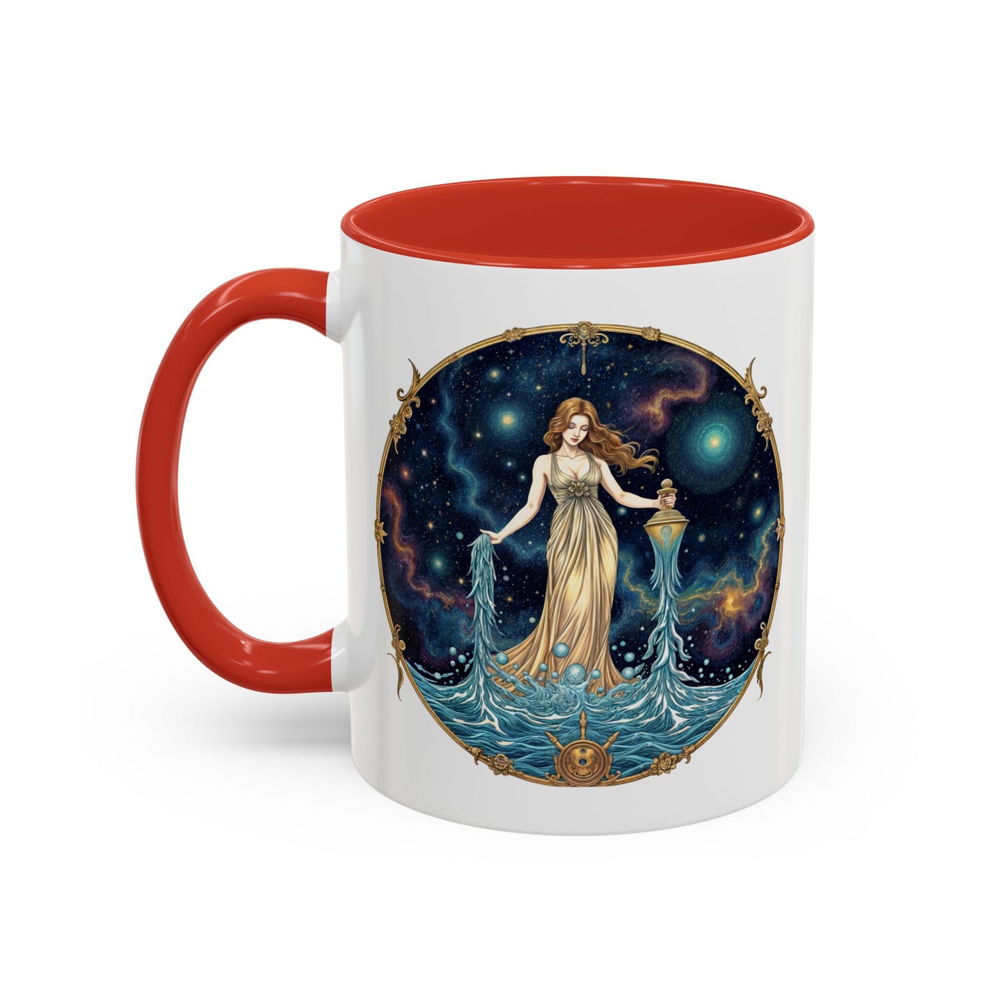 Aquarius Astrology Zodiac Sign Quote Coffee Mug with QR Code (11, 15oz)