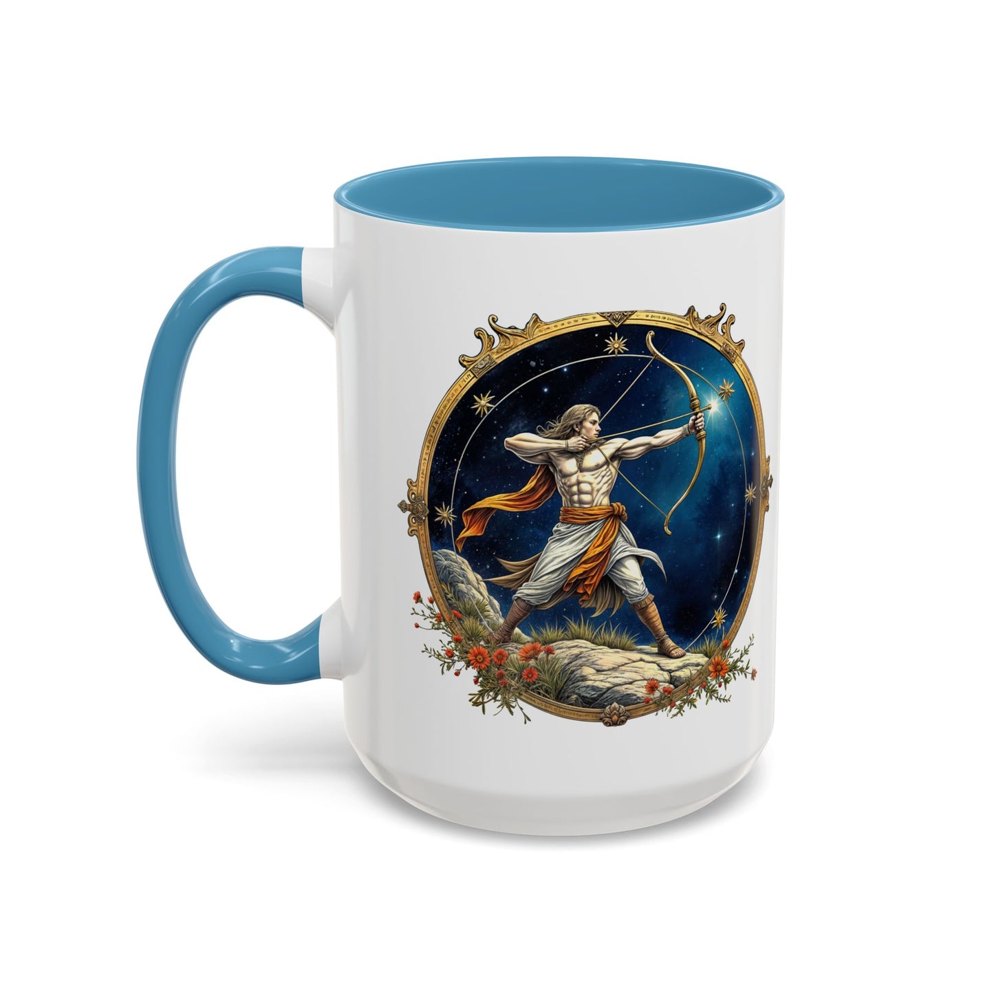 Sagittarius Zodiac Coffee Mug with Inspirational Quote and Smart QR Code Adventurous Astrology Gift Horoscope Mug for Sagittarius Fans