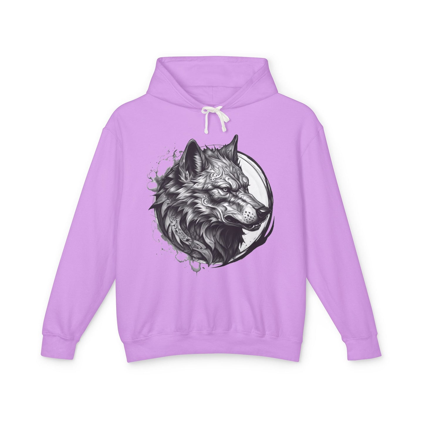 Wolf Wild Motivation - Lightweight Hoodie