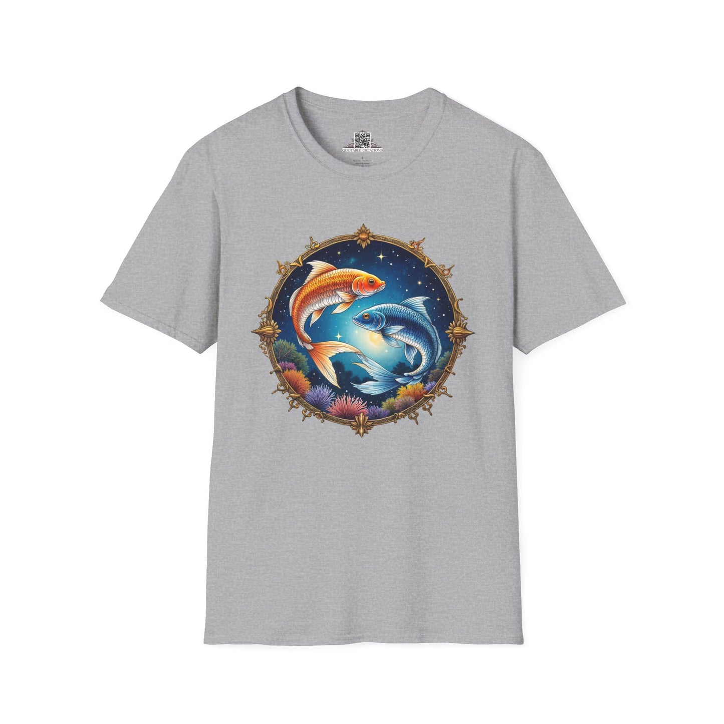 Pisces Zodiac Astrology - Softstyle Tee T-Shirt