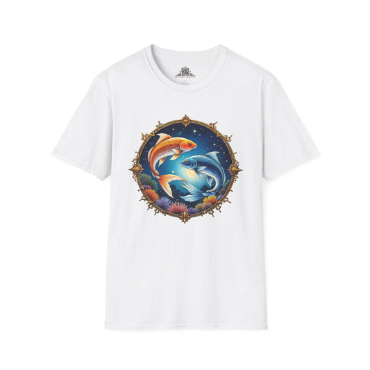 Pisces Zodiac Astrology - Softstyle Tee T-Shirt