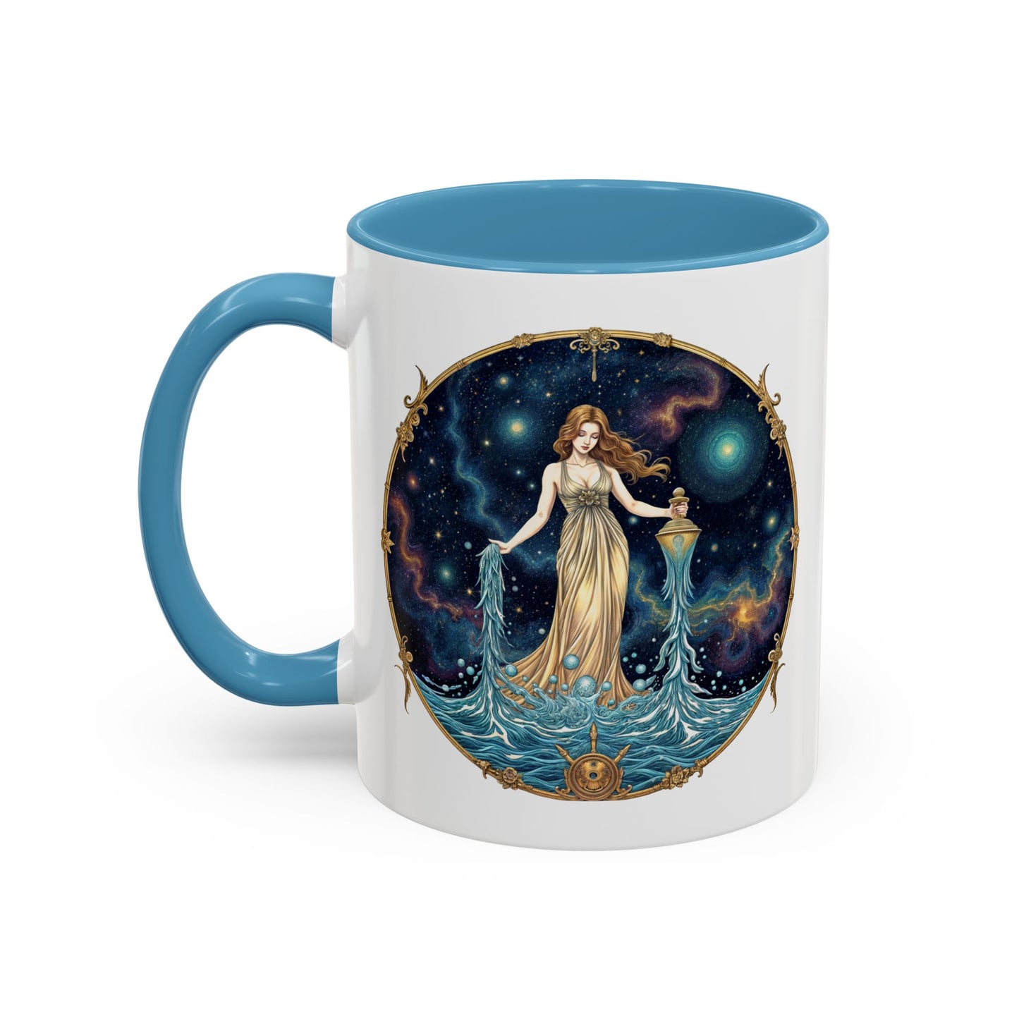 Aquarius Astrology Zodiac Sign Quote Coffee Mug with QR Code (11, 15oz)