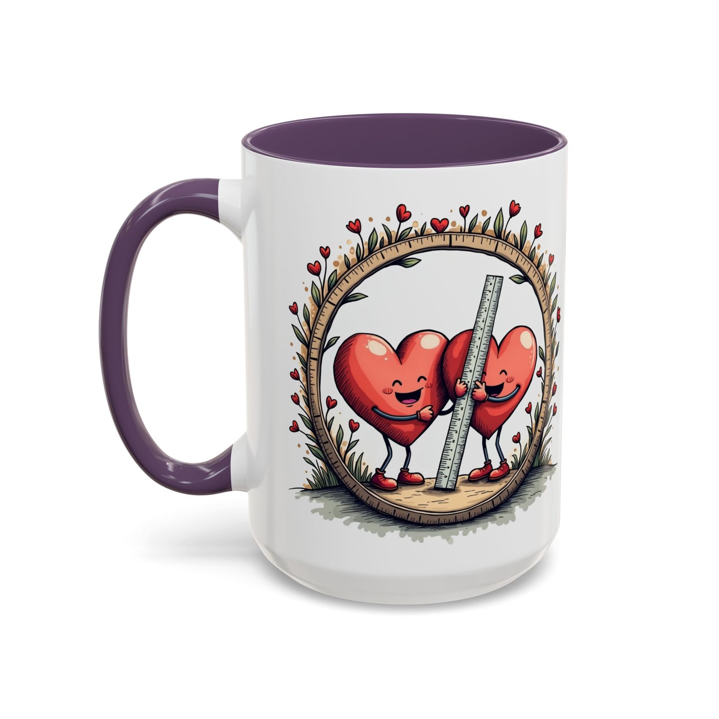 The Sum of Our Hearts Mugs Fun Pun Hilarious Coffee Gift for Couples Perfect Mathematics Present with Clever Love Quote QR Quote Video