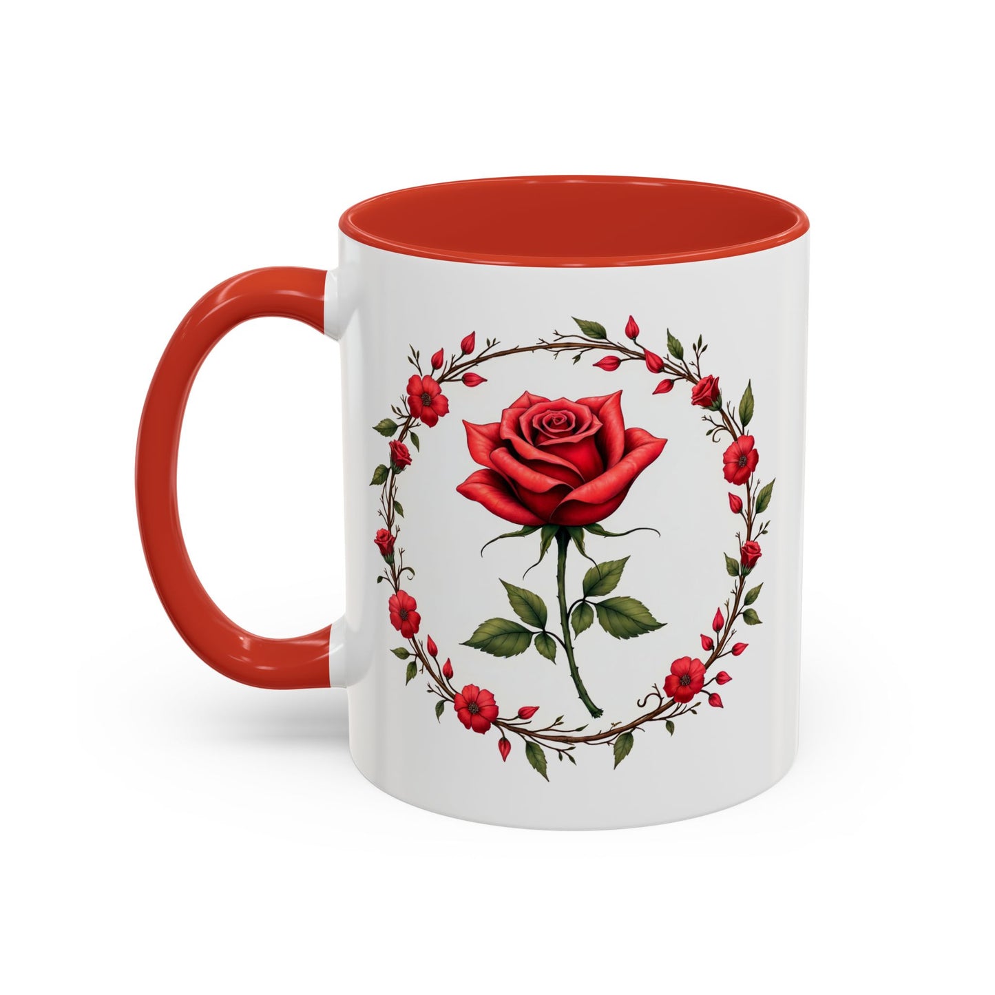 Petal Passion Mug Romantic Gift Idea for Lovebirds Cherish Love with Roses and a Heartfelt QR Quote Video to Celebrate Your Lovers Bond