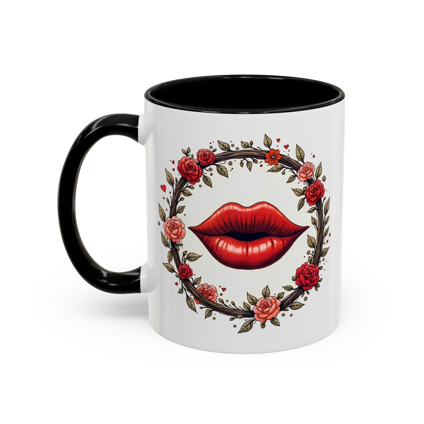 Kiss Me Mug Ignite the Passion with a Romantic Lovers Gift Perfect for Sweet Loving Couples Who Cherish Intimacy and Desire QR Quote Video