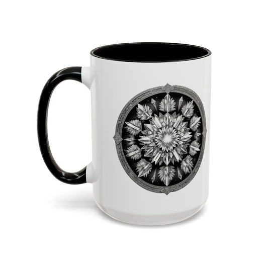 Clear Quartz: Crystals & Gemstones - Quote Coffee Mug with QR Code (11, 15oz)