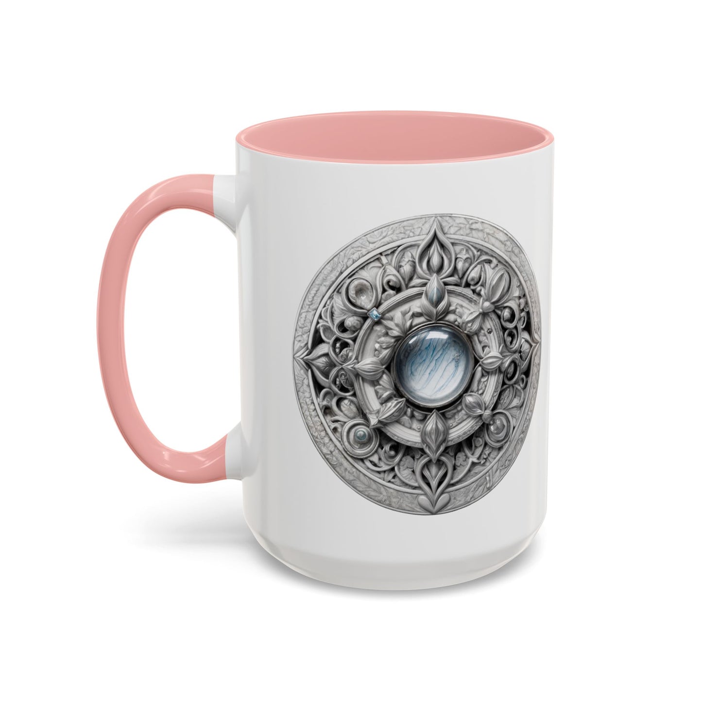 Moonstone Gemstone Coffee Mug with Empowering Quote and QR Code Perfect for Mystics and Creative Spirits Beautiful Crystal Lovers