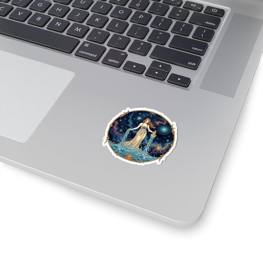 Aquarius Zodiac Astrology - Kiss-Cut Stickers