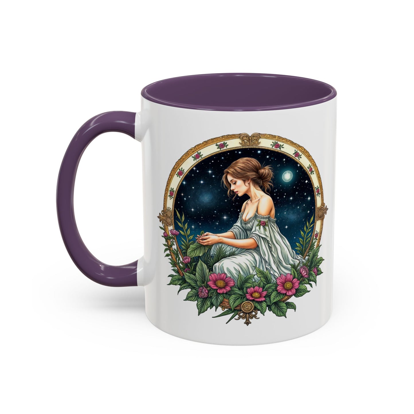 Virgo Zodiac Coffee Mug with Inspirational Quote and Smart QR Code Elegant Astrology Gift Unique Horoscope Mug for Virgo Lovers