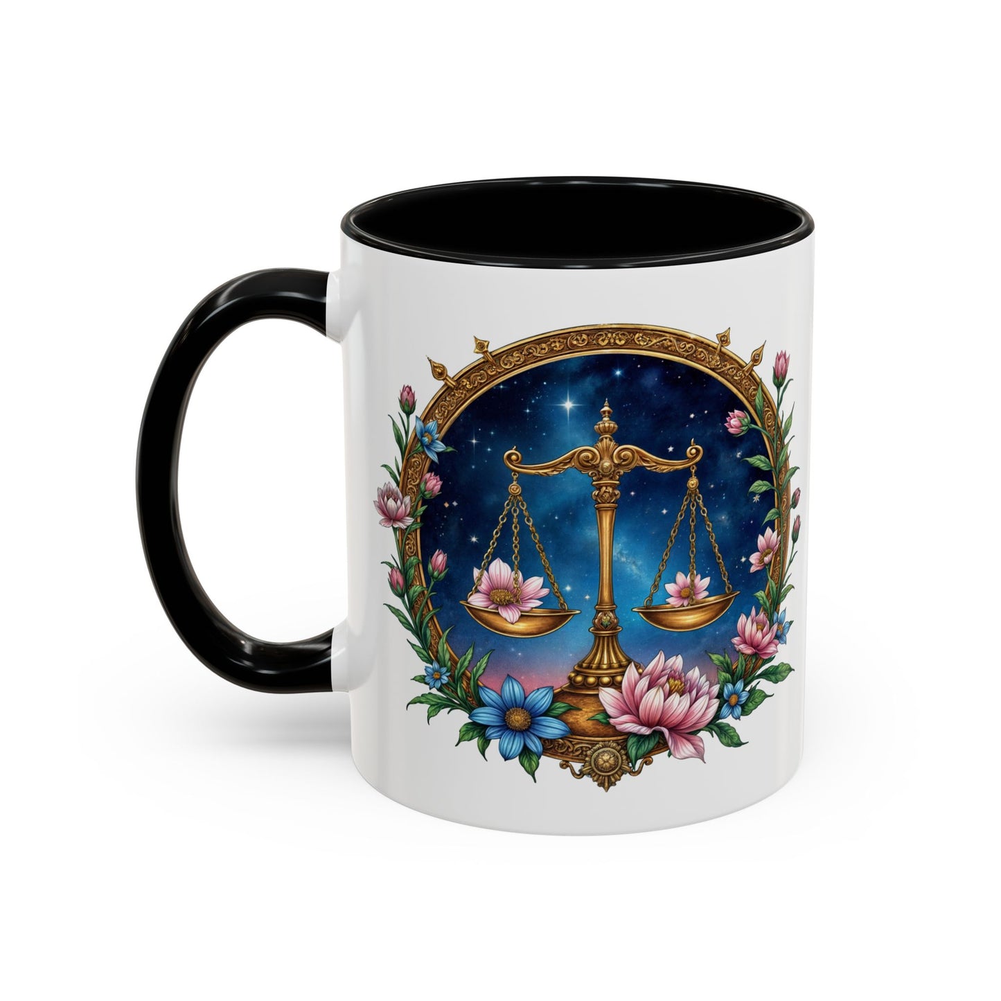 Libra Astrology Zodiac Sign Quote Coffee Mug with QR Code (11, 15oz)