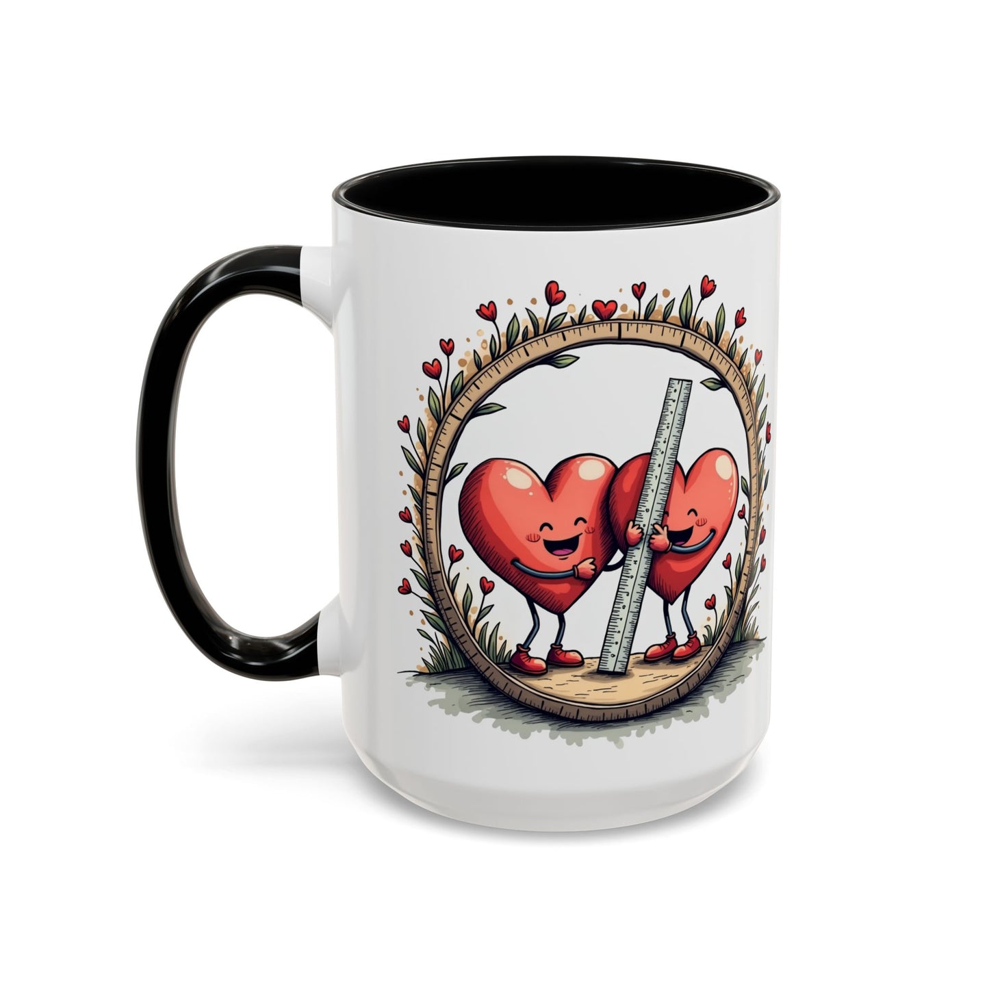 The Sum of Our Hearts Mugs Fun Pun Hilarious Coffee Gift for Couples Perfect Mathematics Present with Clever Love Quote QR Quote Video