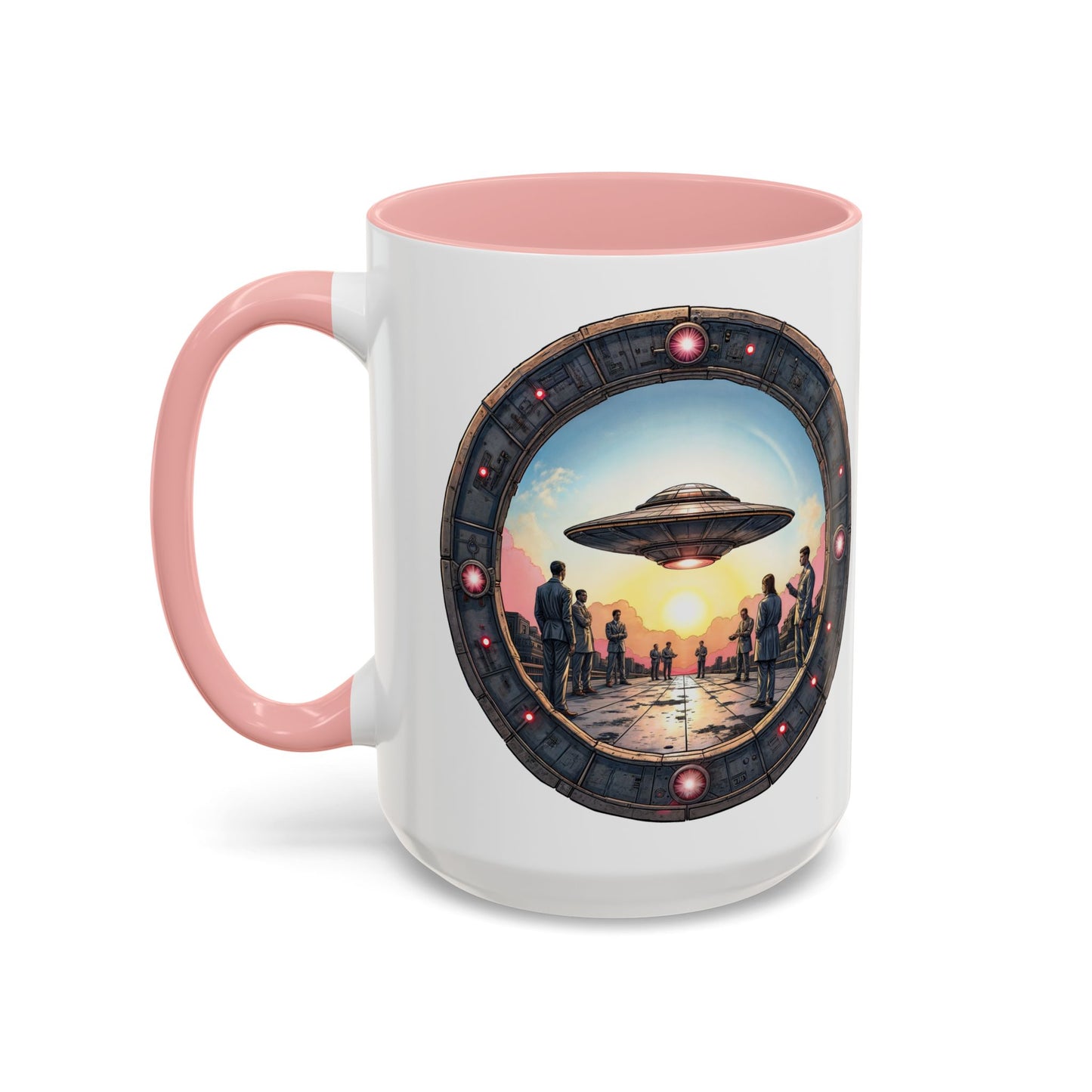 UFO Coffee Mug with Funny Conspiracy Theory Quotes for Enthusiasts Who Enjoy Mysterious Area 51 Humor Unique Gift Ideas QR Code Quote Video