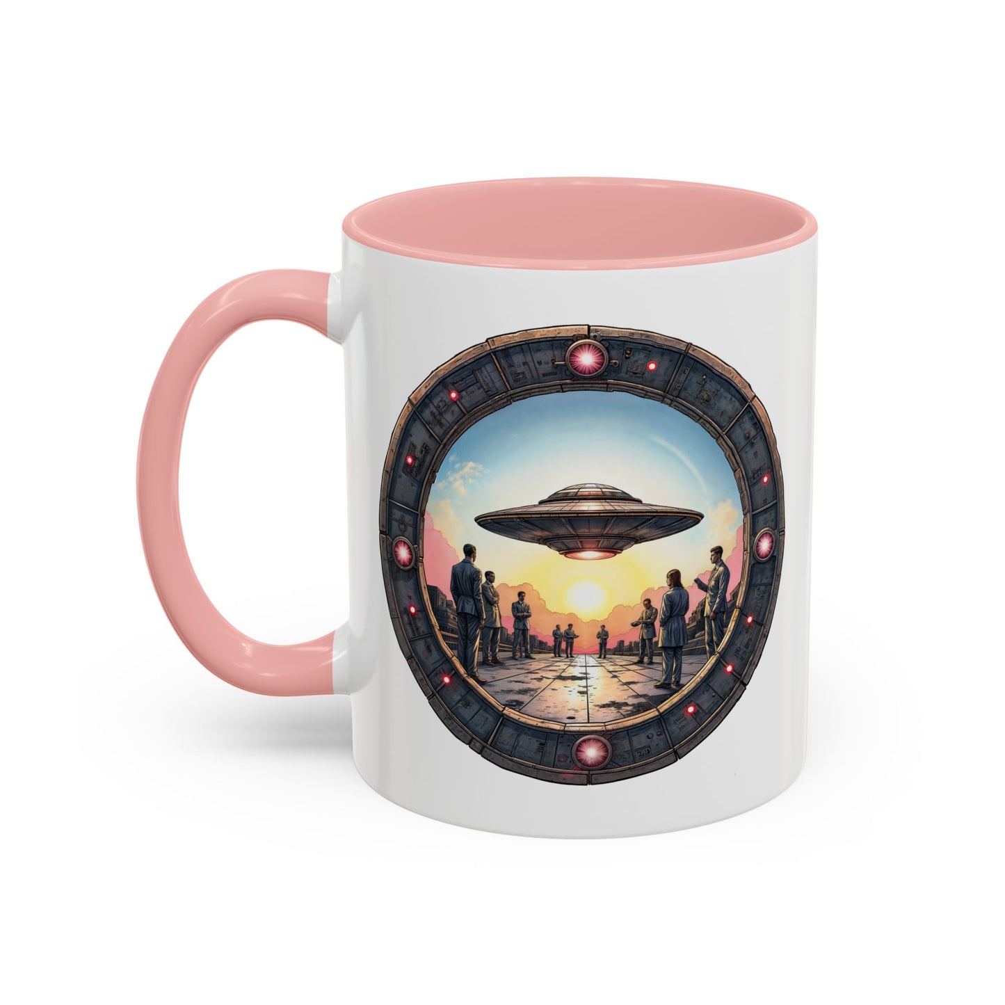 UFO Coffee Mug with Funny Conspiracy Theory Quotes for Enthusiasts Who Enjoy Mysterious Area 51 Humor Unique Gift Ideas QR Code Quote Video