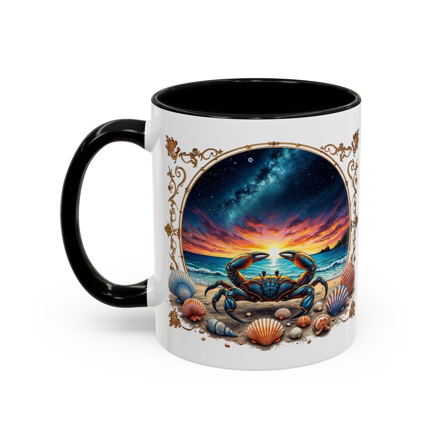 Cancer Astrology Zodiac Sign Quote Coffee Mug with QR Code (11, 15oz)