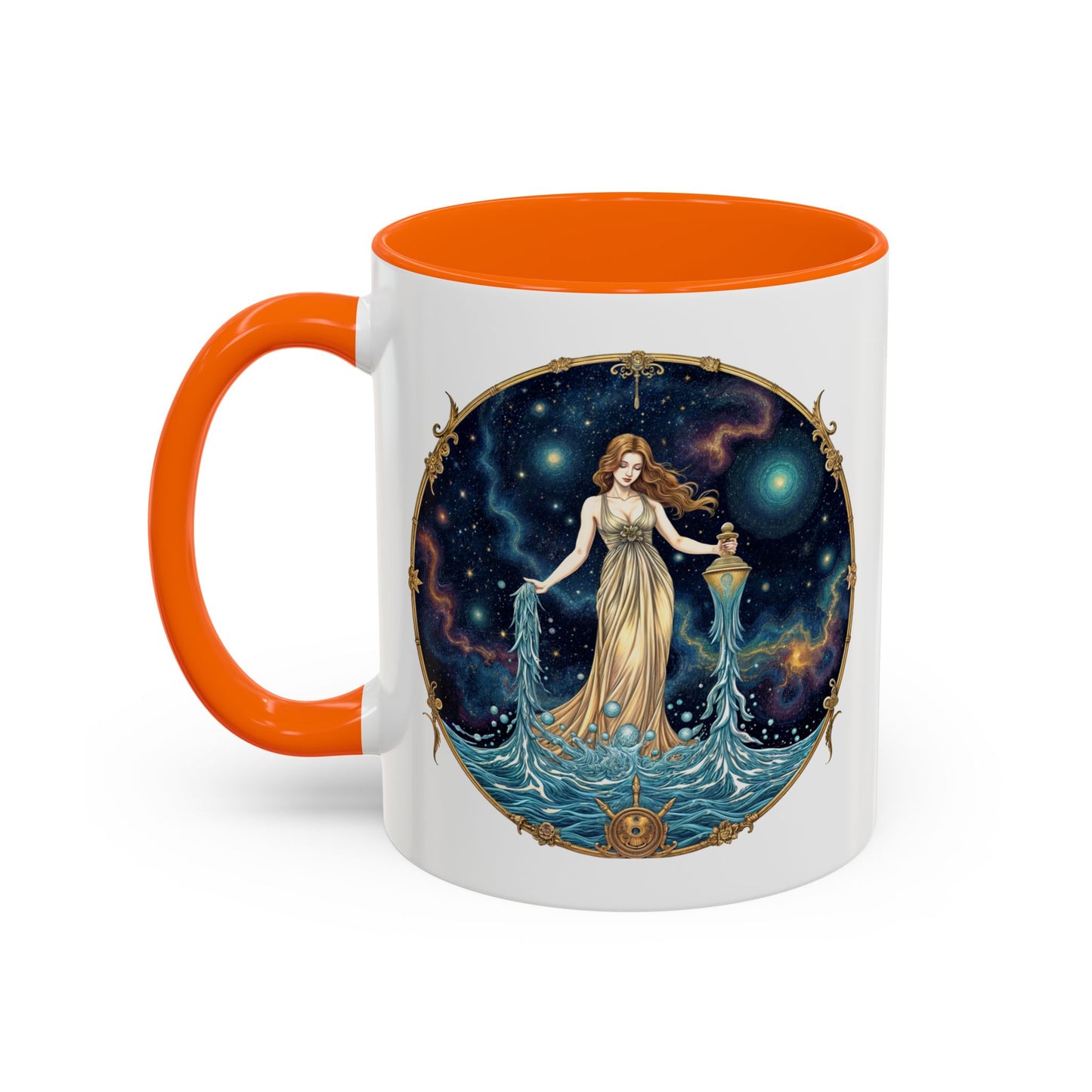 Aquarius Astrology Zodiac Sign Quote Coffee Mug with QR Code (11, 15oz)