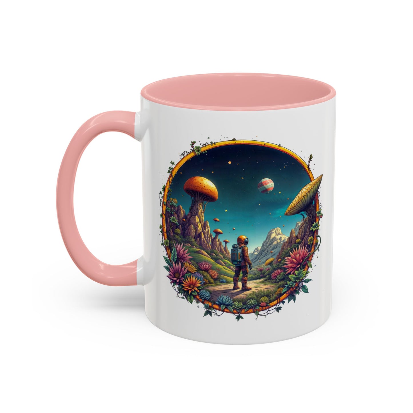 UFO Coffee Mug with Space Navigation Astronomy Quotes - for Stargazers Who Love Unique Gifts Funny Space Humor and Jokes QR Code Quote Video