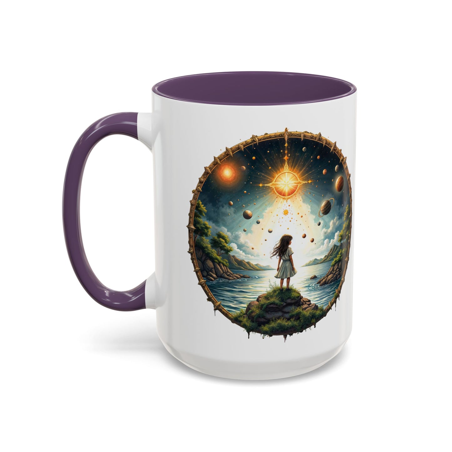 UFO Coffee Mug with Exploring the Final Frontier Quote - Space Enthusiasts Who Enjoy Unique Gifts Hilarious Space Puns QR Code Quote Video