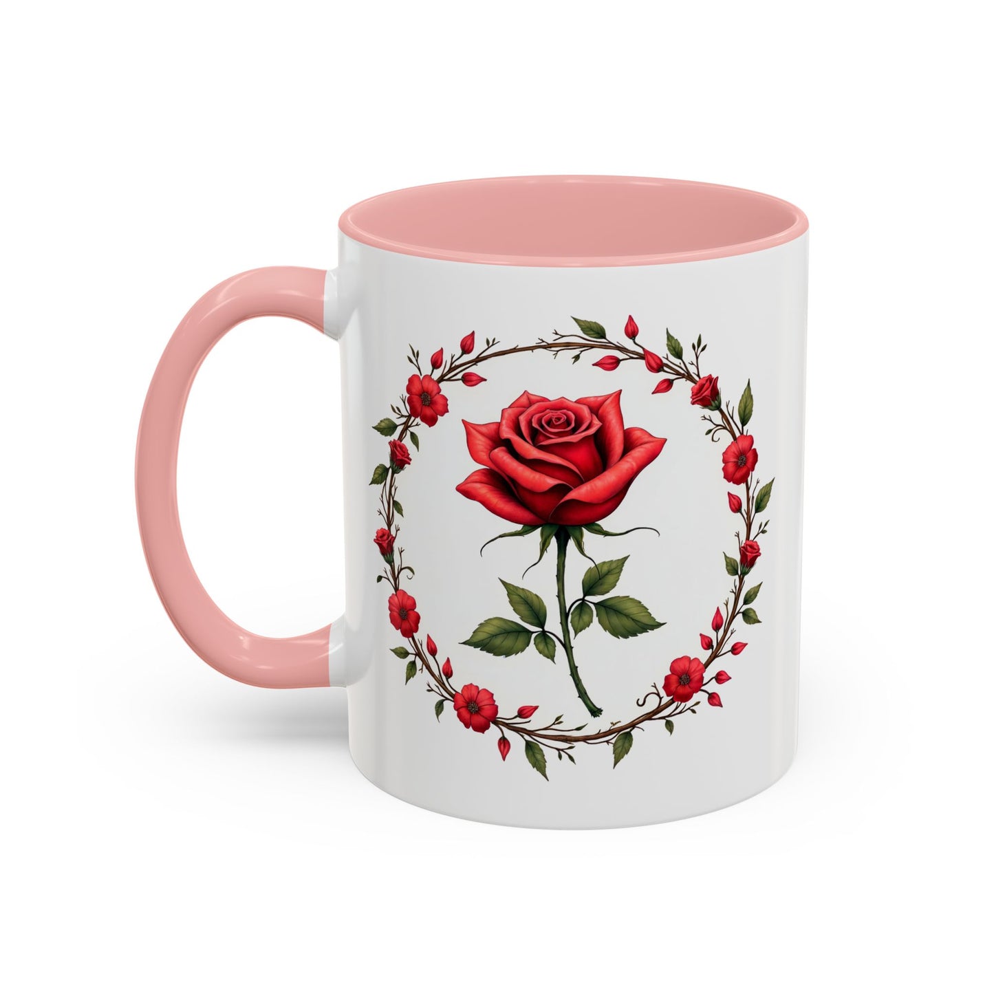 Petal Passion Mug Romantic Gift Idea for Lovebirds Cherish Love with Roses and a Heartfelt QR Quote Video to Celebrate Your Lovers Bond