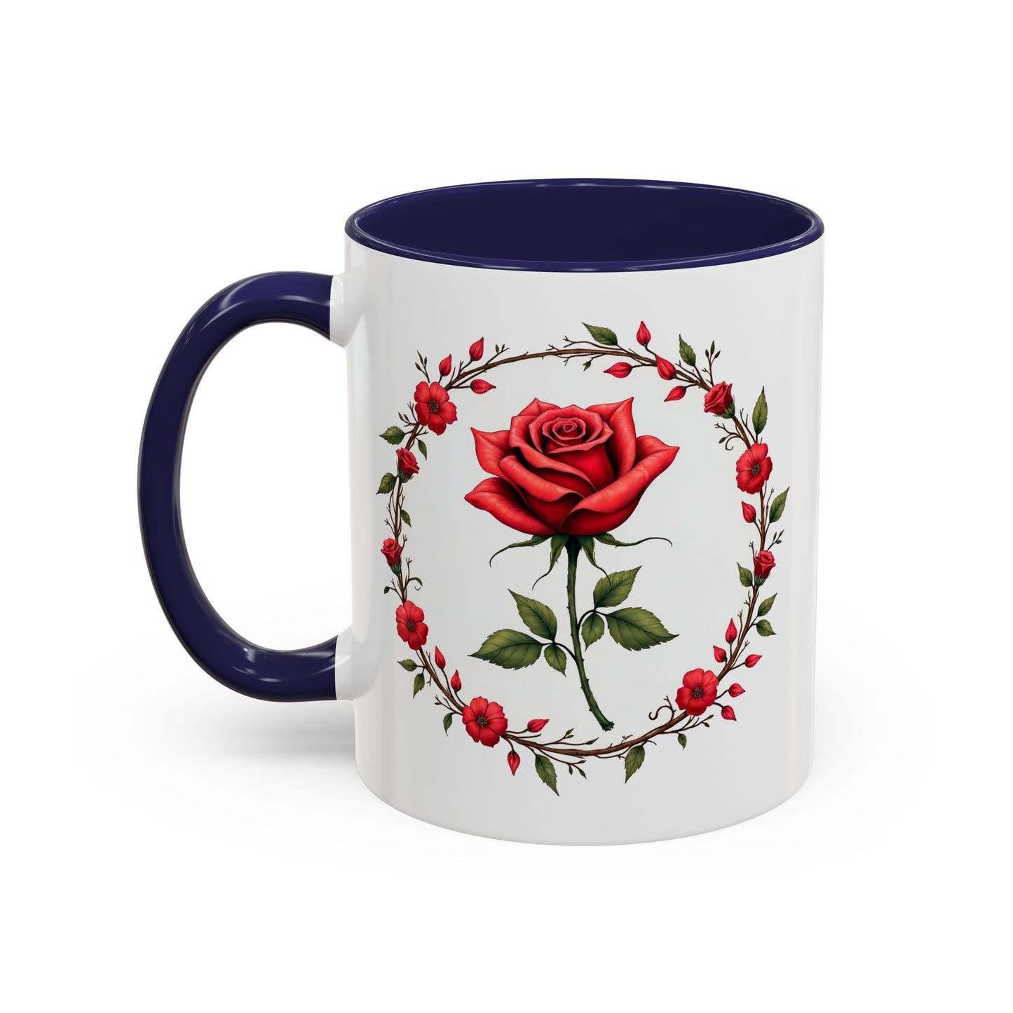 Petal Passion Mug Romantic Gift Idea for Lovebirds Cherish Love with Roses and a Heartfelt QR Quote Video to Celebrate Your Lovers Bond