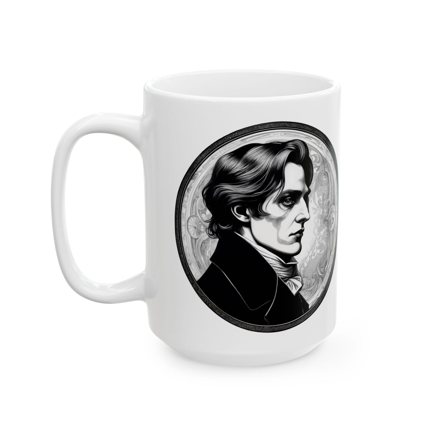 Dorian Gray  Inspirational Quote Coffee Mug with QR Code (11, 15oz)