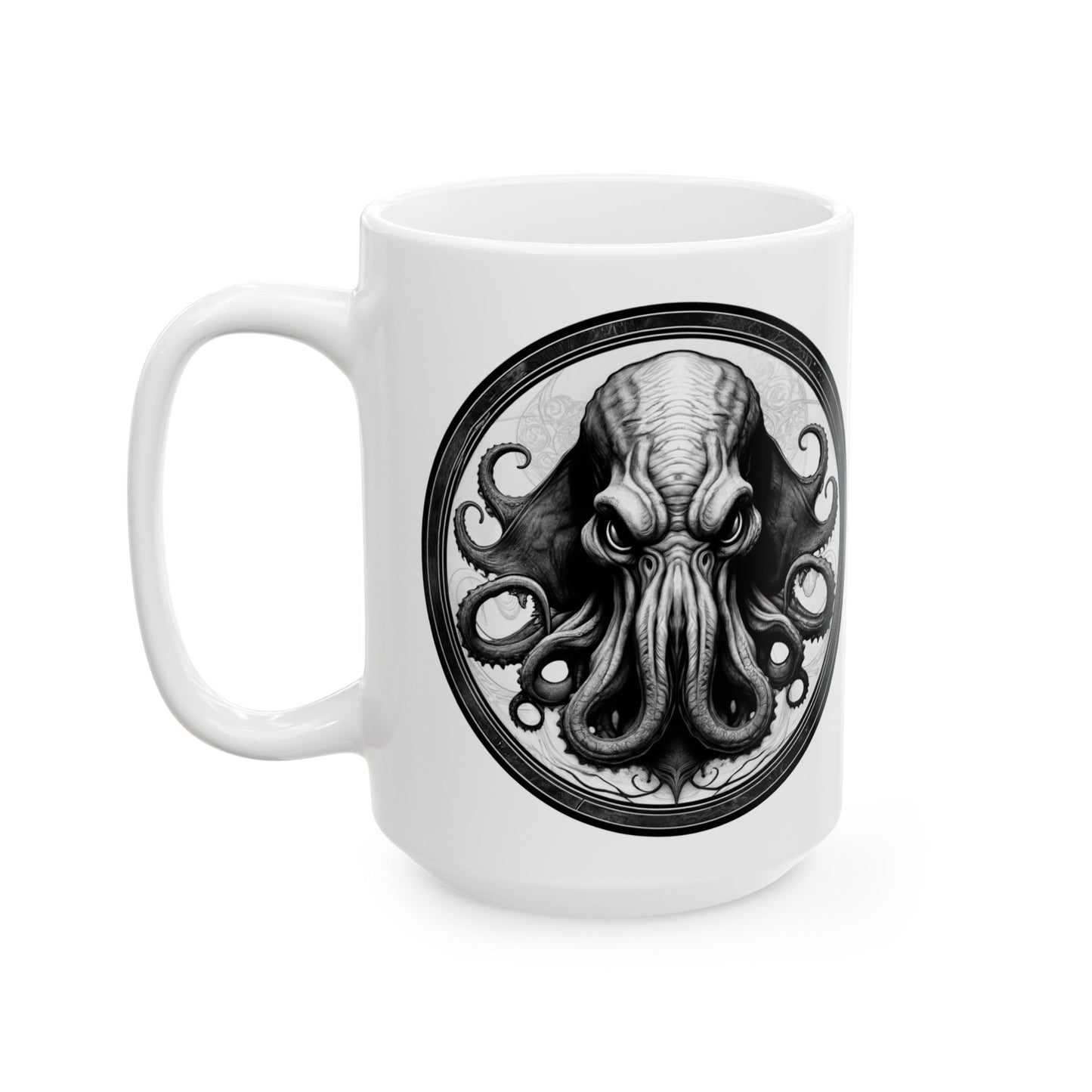 Cthulhu Quote Coffee Mug Perfect Gift for Horror Fans and Lovecraft Enthusiasts Unique Coffee Mug for Dark Fiction Lovers QR Quote Video