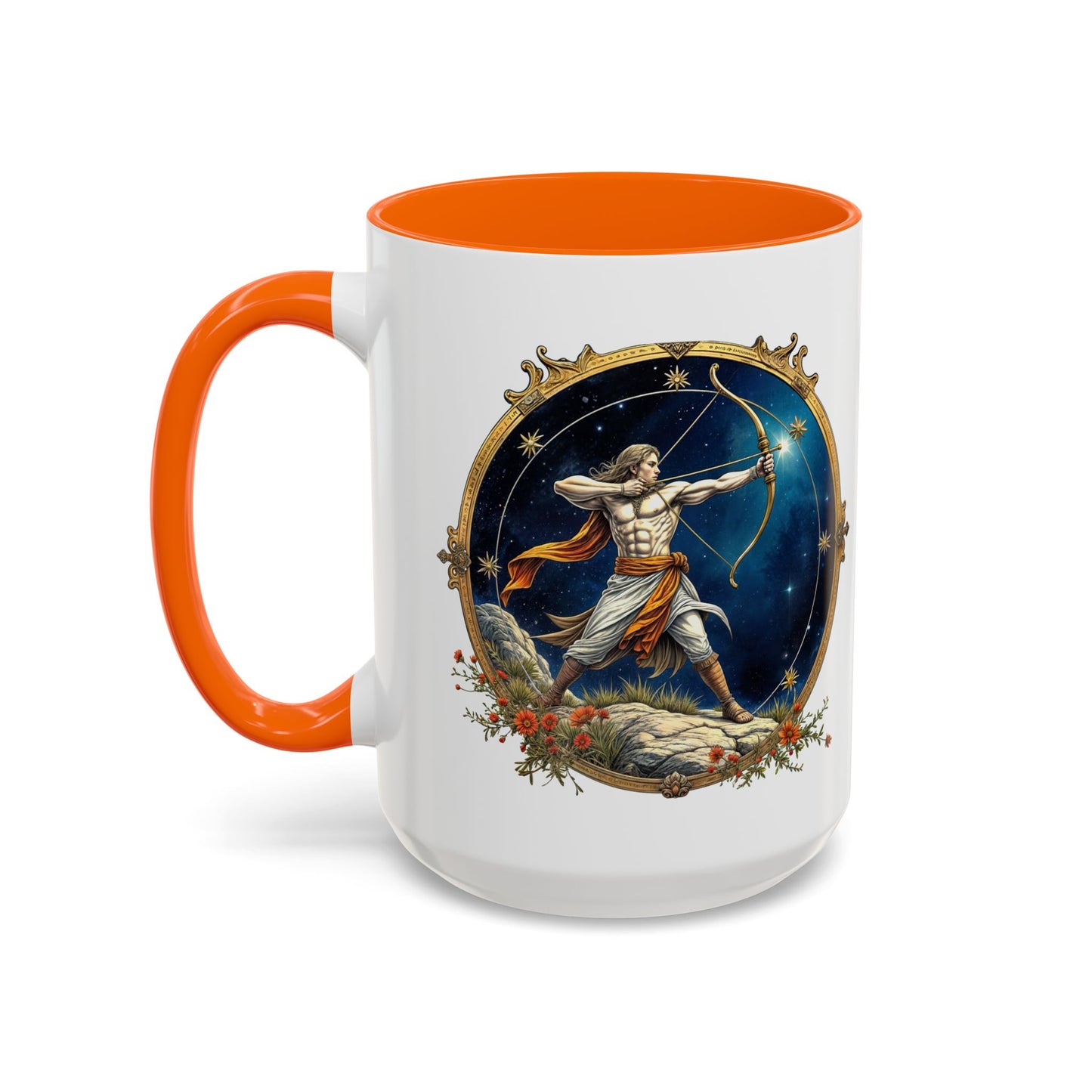 Sagittarius Zodiac Coffee Mug with Inspirational Quote and Smart QR Code Adventurous Astrology Gift Horoscope Mug for Sagittarius Fans