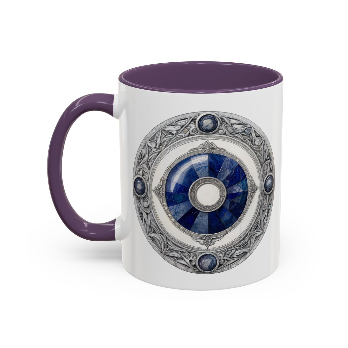 Lapis Lazuli Gemstone Mug with Inspirational Quote and QR Code Perfect for Dreamers Spiritual Seekers and Crystal Lovers