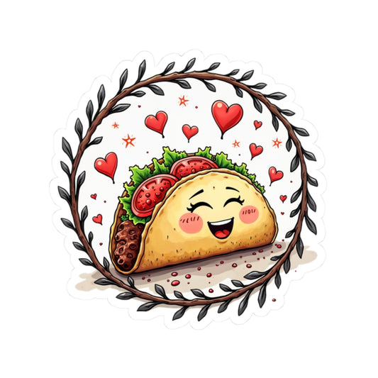 Funny Taco Lover - Kiss-Cut Stickers