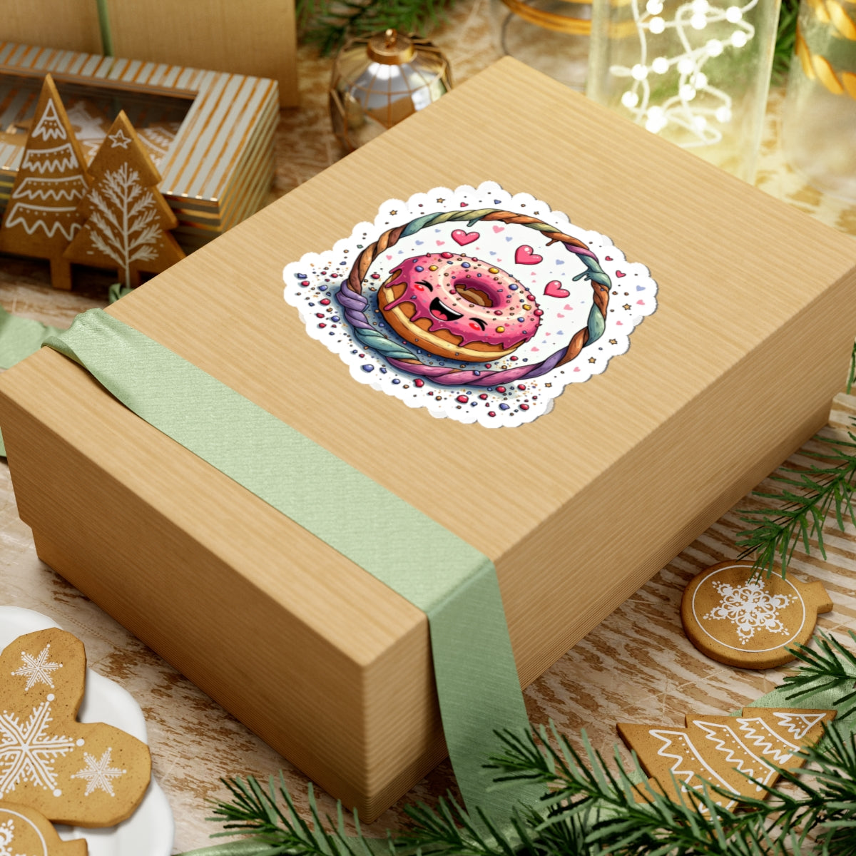 Fun Donut Love - Kiss-Cut Stickers