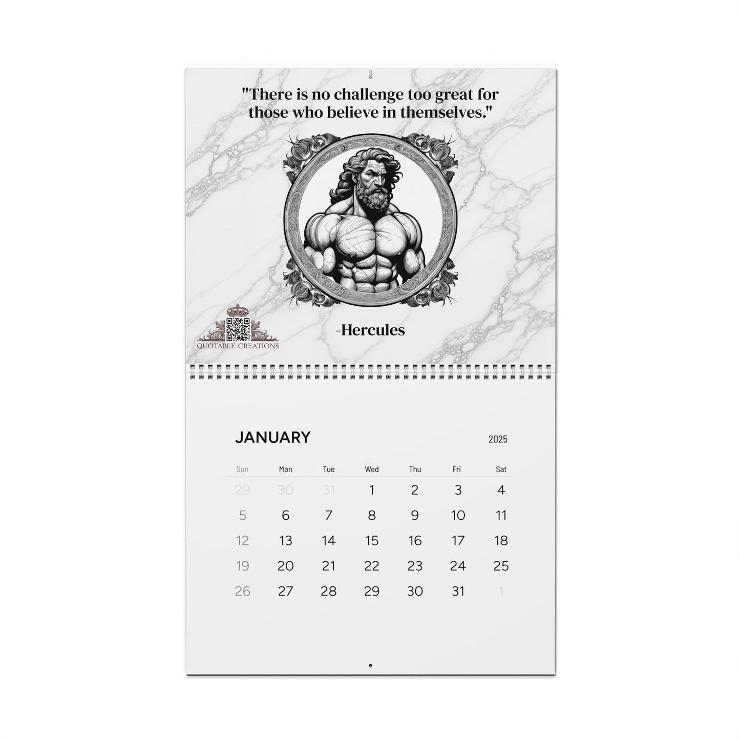 Legendary Heroes & Quests 2025 Quote Calendar - Timeless Literary Inspiration