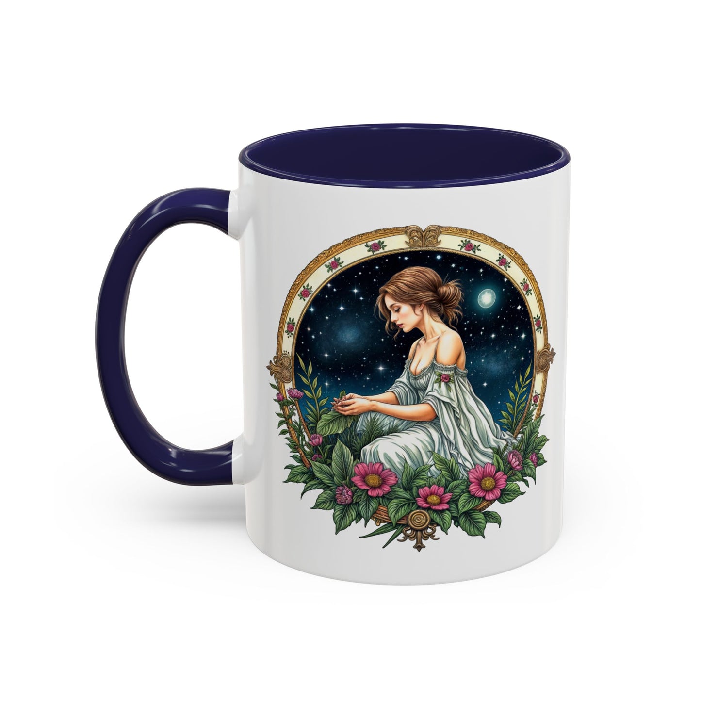 Virgo Zodiac Coffee Mug with Inspirational Quote and Smart QR Code Elegant Astrology Gift Unique Horoscope Mug for Virgo Lovers