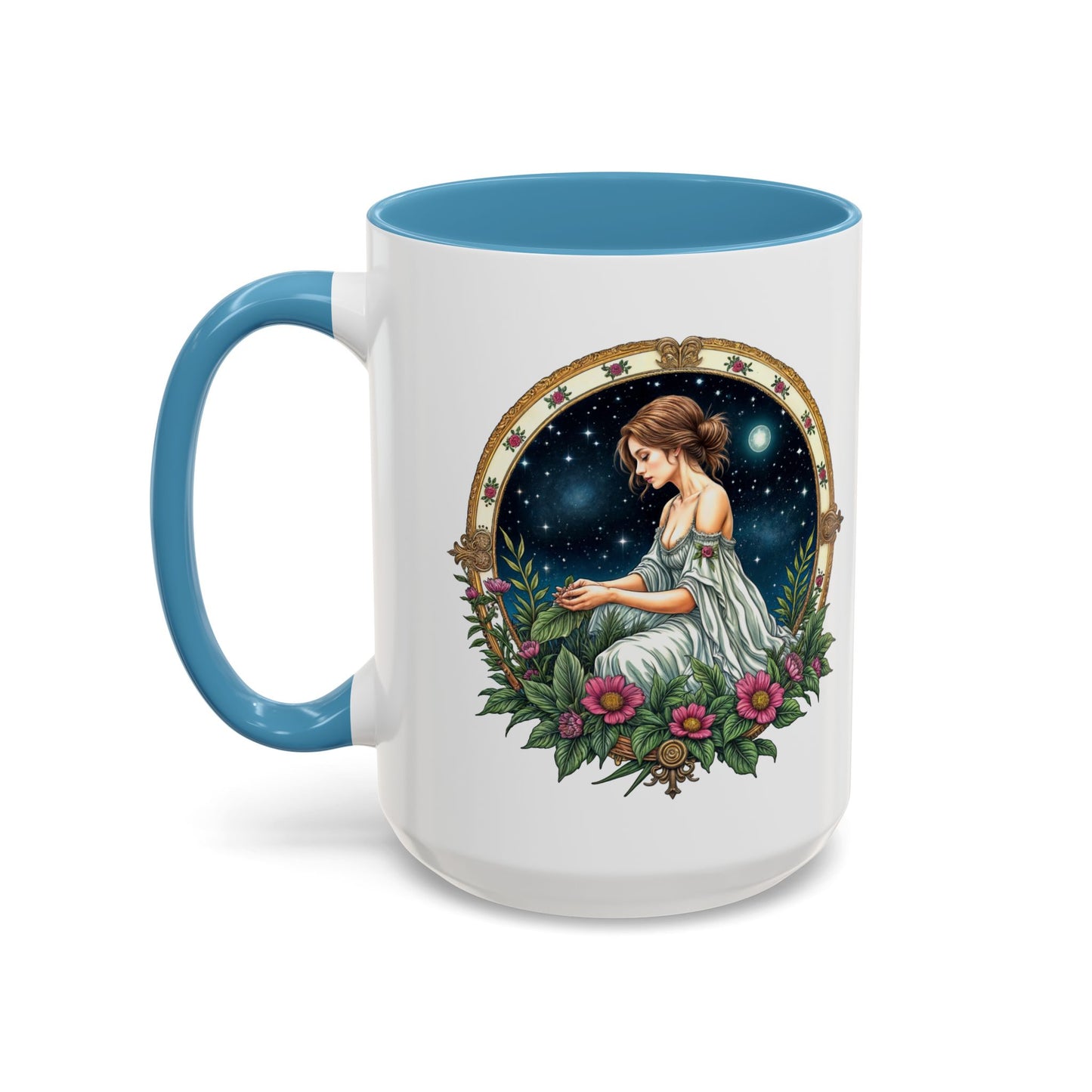 Virgo Zodiac Coffee Mug with Inspirational Quote and Smart QR Code Elegant Astrology Gift Unique Horoscope Mug for Virgo Lovers