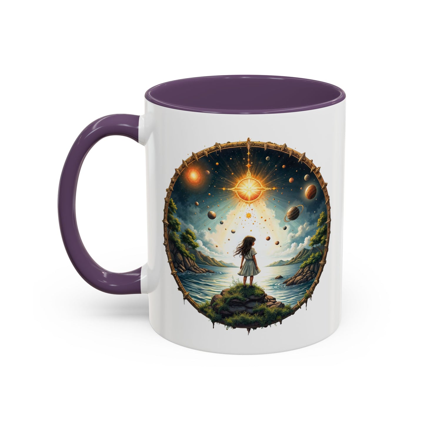 UFO Coffee Mug with Exploring the Final Frontier Quote - Space Enthusiasts Who Enjoy Unique Gifts Hilarious Space Puns QR Code Quote Video