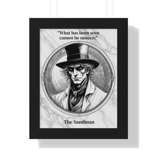 The Sandman Inspirational Quote Fantasy Decor Framed Wall Art for Home Office Gift - Ideal Dreamscape Quote Print for Mythology Enthusiasts