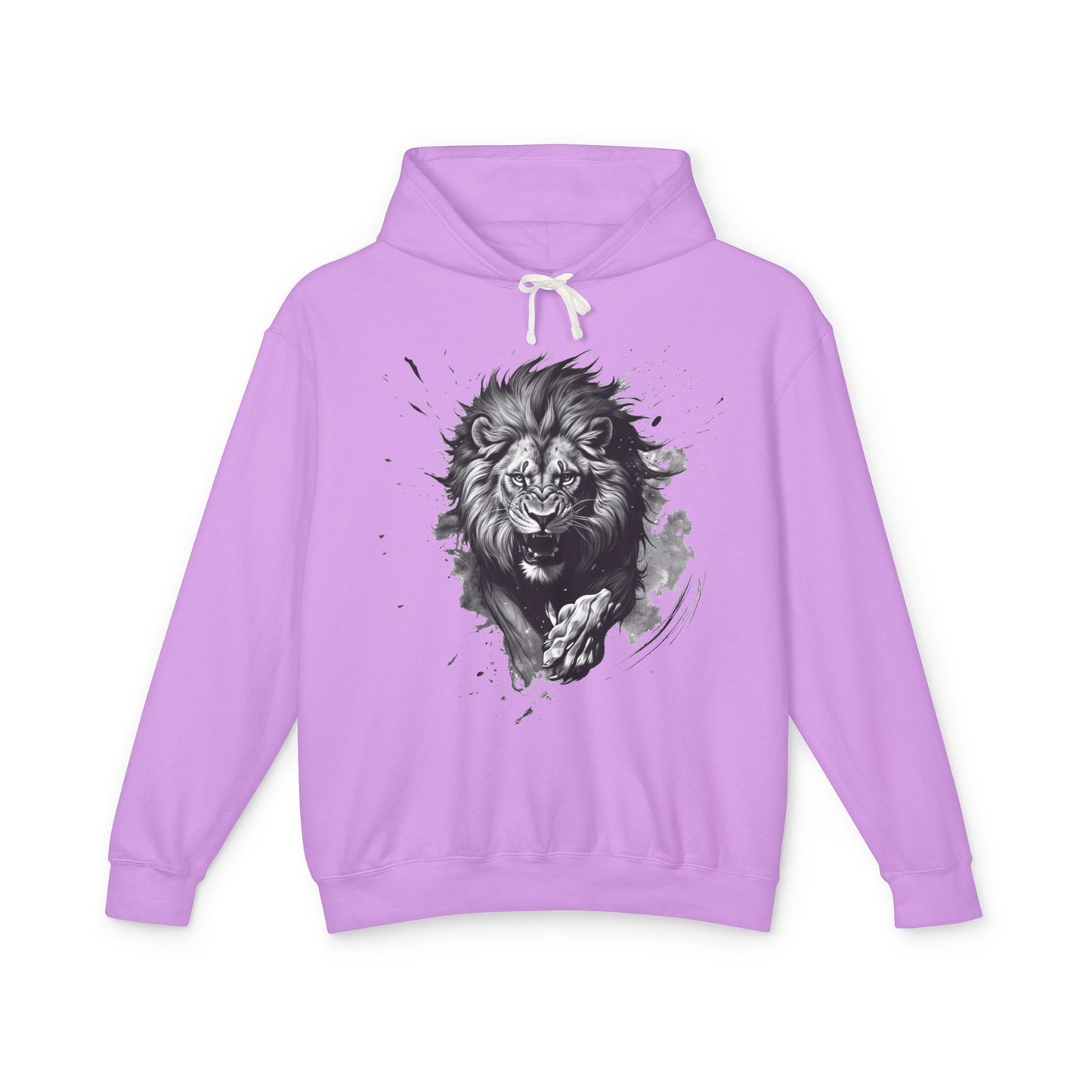 Lion Charge Motivation - Lightweight Hoodie