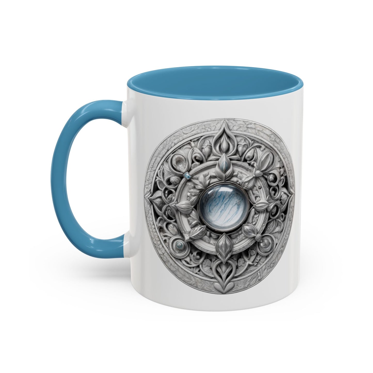 Moonstone Gemstone Coffee Mug with Empowering Quote and QR Code Perfect for Mystics and Creative Spirits Beautiful Crystal Lovers