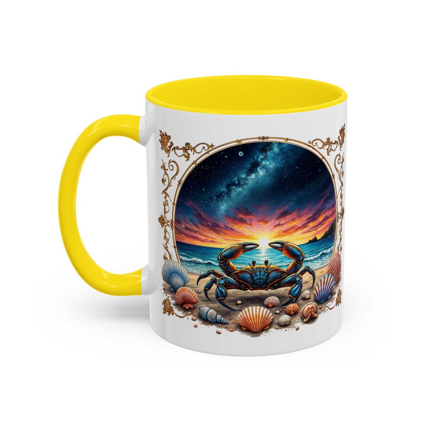 Cancer Astrology Zodiac Sign Quote Coffee Mug with QR Code (11, 15oz)