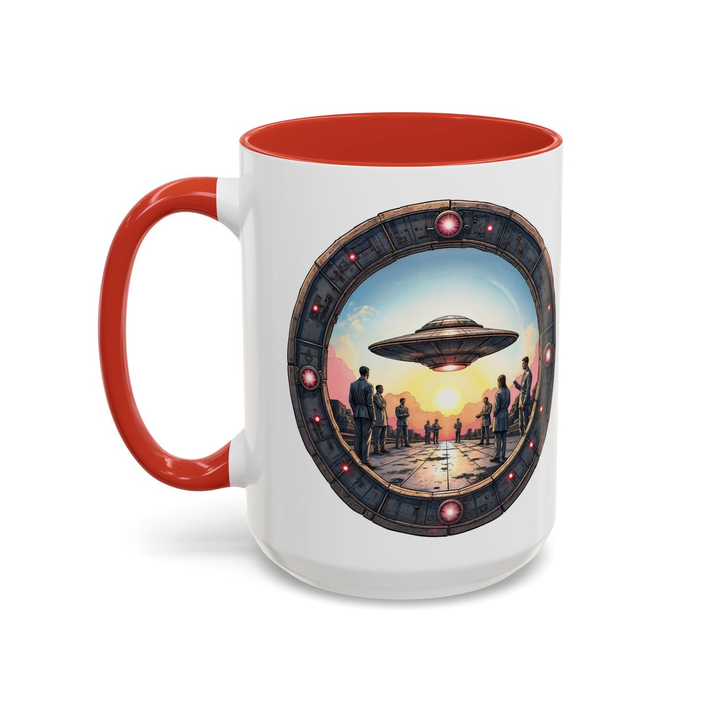 UFO Coffee Mug with Funny Conspiracy Theory Quotes for Enthusiasts Who Enjoy Mysterious Area 51 Humor Unique Gift Ideas QR Code Quote Video