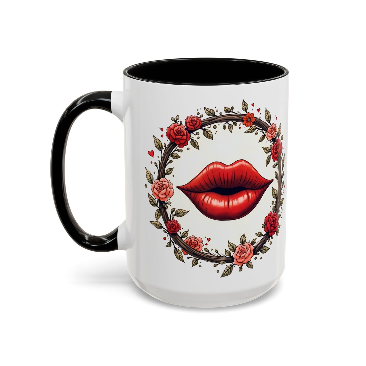 Kiss Me Mug Ignite the Passion with a Romantic Lovers Gift Perfect for Sweet Loving Couples Who Cherish Intimacy and Desire QR Quote Video